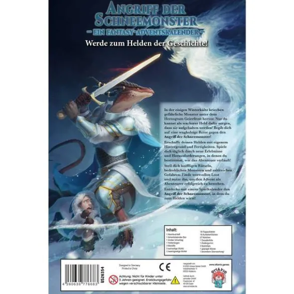 Angriff der Schneemonster: Ein Fantasy-Adventskalender