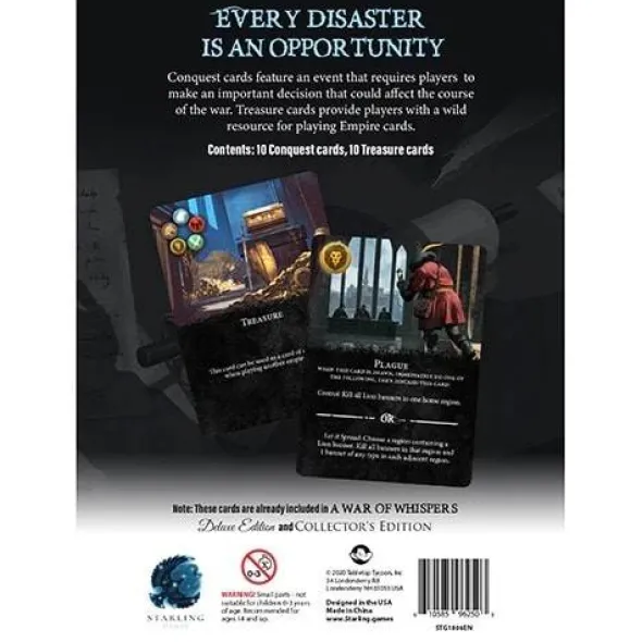 A War of Whispers Conquests and Treasures Pack (Exp.) (engl.)
