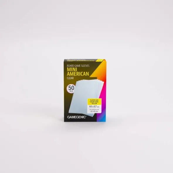 Board Game Sleeves Mini American Clear