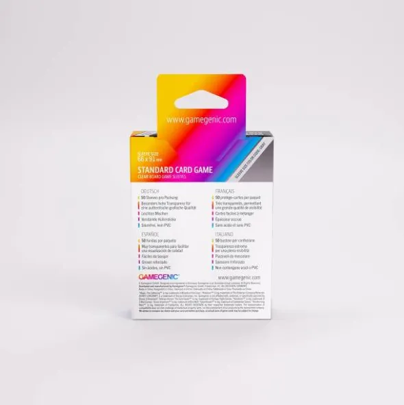 Board Game Sleeves Standard Card Game Clear