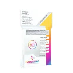 Board Game Sleeves Standard Card Game Clear Matte (66mm x 91mm)