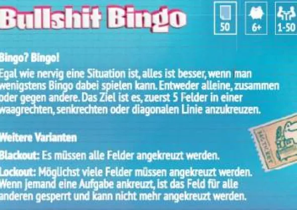 Bullshit Bingo - Bahn