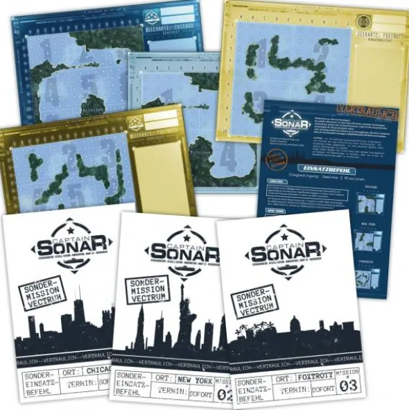 Captain Sonar: Mission Vectrum (Sammlung 3er Promopläne)