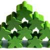 Carcassonne: Meeple - 10er-Set HOLZ Blau