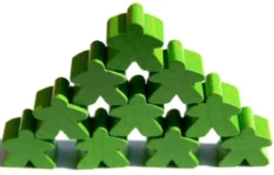 Carcassonne: Meeple - 10er-Set HOLZ Blau