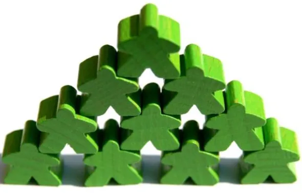 Carcassonne: Meeple - 10er-Set HOLZ Braun