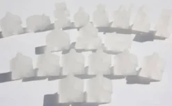 Carcassonne: Meeple - komplettes Spielfiguren-Set (19 Figuren) FROZEN Farblos