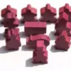 Carcassonne: Meeple - komplettes Spielfiguren-Set (19 Figuren) HOLZ Lila