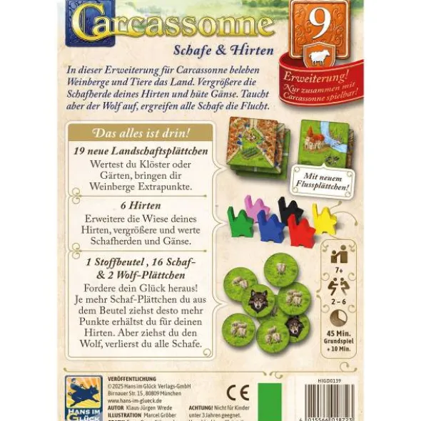 Carcassonne - Schafe & Hirten (Erw. 9)
