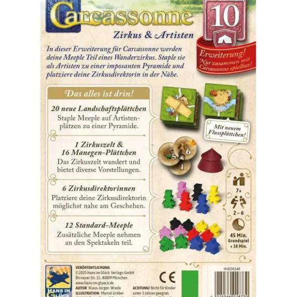 Carcassonne - Zirkus & Artisten (Erw. 10)