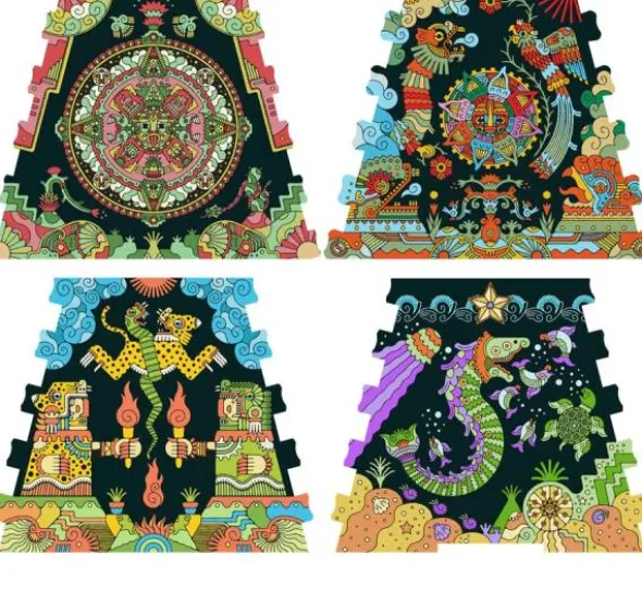 CluePuzzle: Sonnenpyramide - Set 1 Aztekenreich (Exp.) (deutsch/engl.)