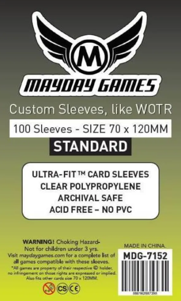 Custom sleeves like WOTR (100pcs) 71mm x 120mm - 7152