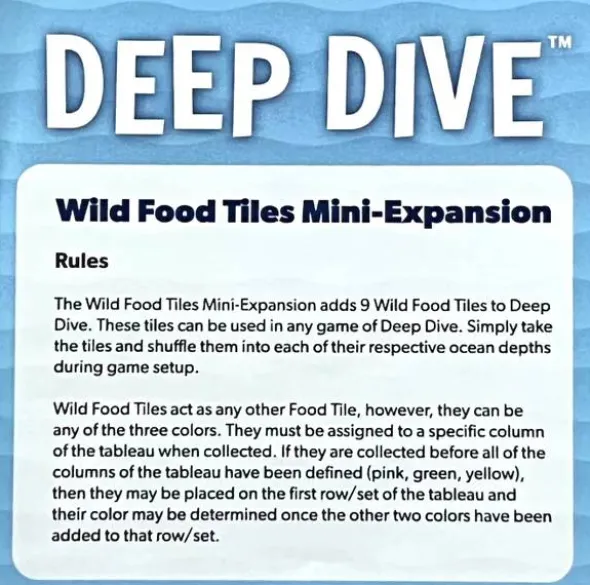 Deep Dive Wild Food (eng.) (Mini-Exp.)