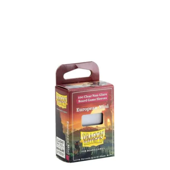Dragon Shield: Board Game Sleeves Clear/NonGlare – European Mini 45mm x 68mm (100)