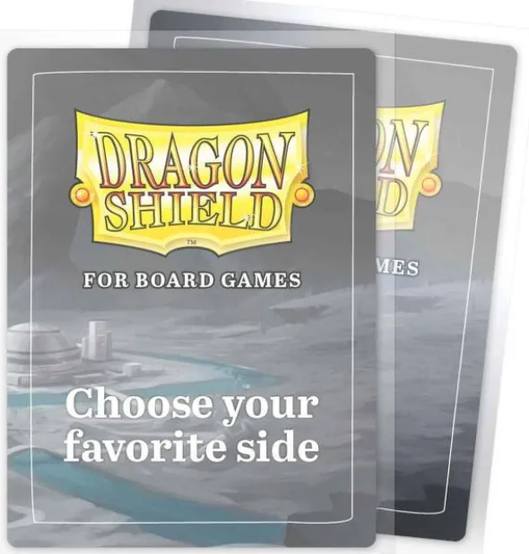 Dragon Shield: Board Game Sleeves Clear/NonGlare – Common Standard 63mm x 88mm (100)