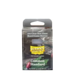 Dragon Shield: Board Game Sleeves Clear/NonGlare – Common Standard 63mm x 88mm (100)