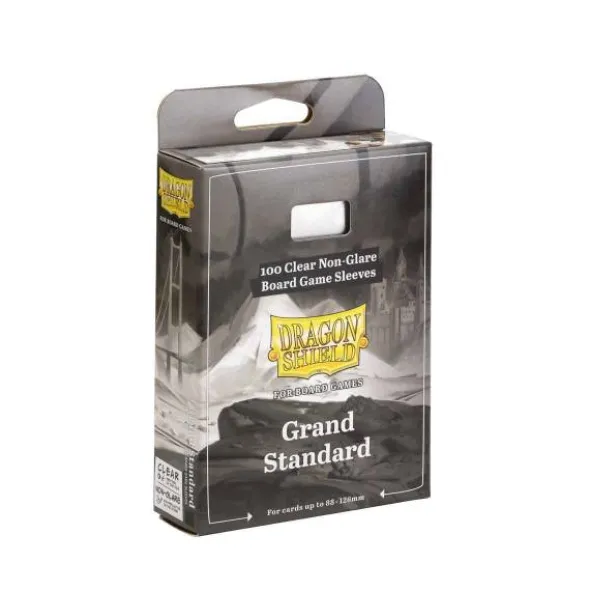Dragon Shield: Board Game Sleeves Clear/NonGlare – Grand Standard 88mm x 126mm (100)