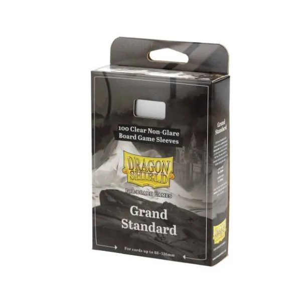 Dragon Shield: Board Game Sleeves Clear/NonGlare – Grand Standard 88mm x 126mm (100)