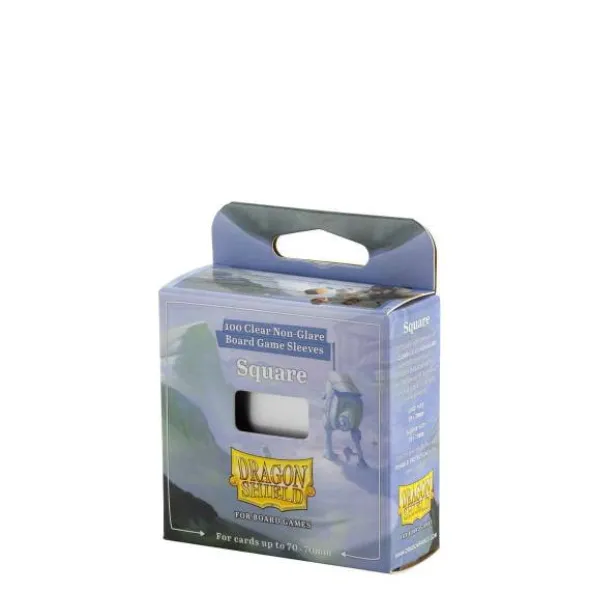 Dragon Shield: Board Game Sleeves Clear/NonGlare – Square 59mm x 92mm (100)