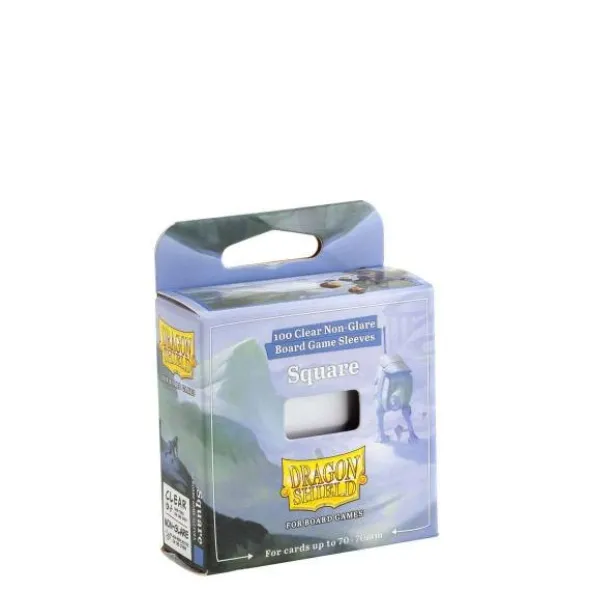 Dragon Shield: Board Game Sleeves Clear/NonGlare – Square 59mm x 92mm (100)