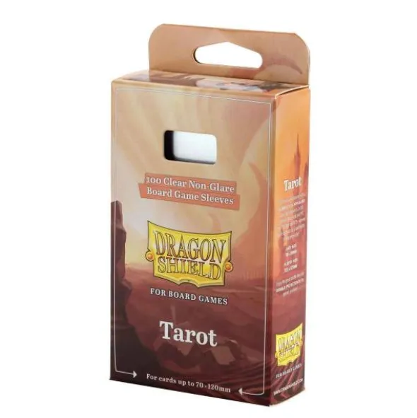 Dragon Shield: Board Game Sleeves Clear/NonGlare – Tarot 70mm x 120mm (100)
