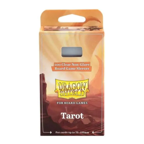 Dragon Shield: Board Game Sleeves Clear/NonGlare – Tarot 70mm x 120mm (100)