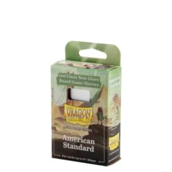 Dragon Shield: Board Game Sleeves Clear/NonGlare – American Standard 57mm x 89mm (100)