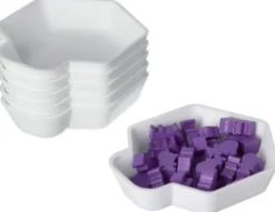 6er-Pack Shell Tokenhalter/Schälchen WEISS