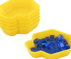 6er-Pack Shell Tokenhalter/Schälchen GELB