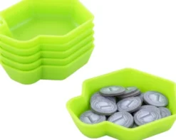 6er-Pack Shell Tokenhalter/Schälchen GRÜN