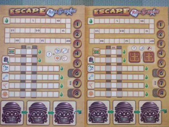 Escape Roll & Write (deutsch/engl.)