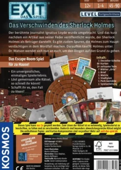 EXIT - Das Spiel: Das Verschwinden des Sherlock Holmes