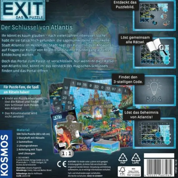 EXIT - Puzzle: Der Schlüssel von Atlantis