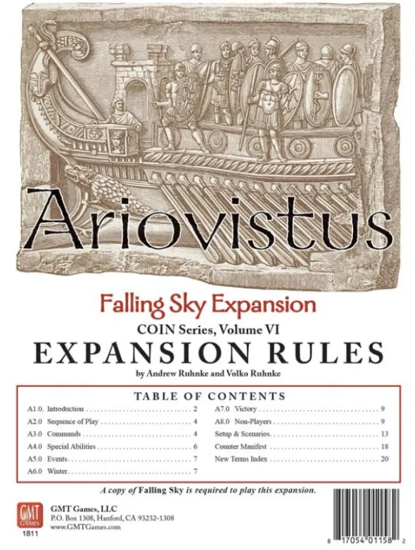 Falling Sky: The Gallic Revolt Against Caesar - Ariovistus (Exp.) (engl.)