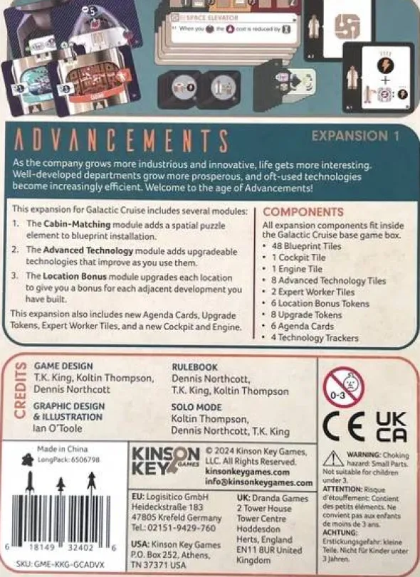 Galactic Cruise Advancements Reprint (Exp.) (engl.)