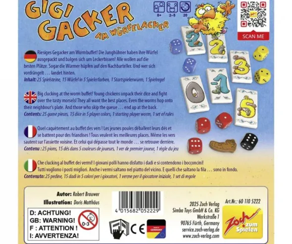 Gigi Gacker am Würfelacker (international)