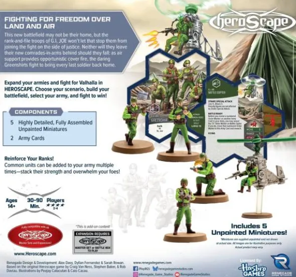 G.I. JOE Heroscape Greenshirts and Battle Copter Army (Exp.) (engl.)