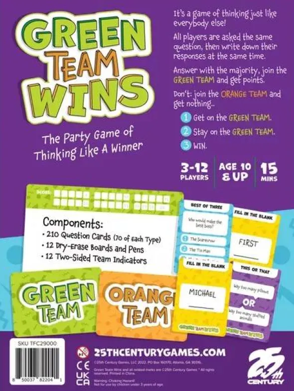 Green Team Wins Reprint (engl.)