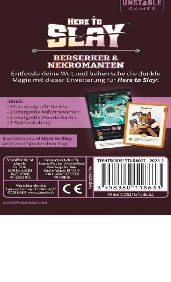 Here to Slay - Berserker & Nekromanten (Erw.)