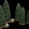 Heroscape Forests of Valhalla Terrain (Exp.) (engl.)