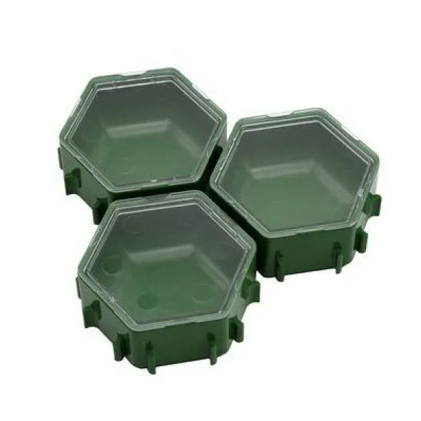 Honeycombs Ressourcenschalen Glenmore Green 3er-Pack