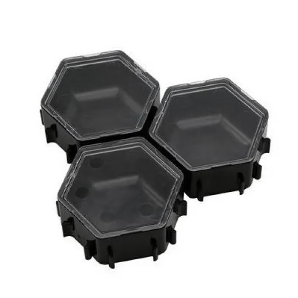 Honeycombs Ressourcenschalen Space Black 3er-Pack