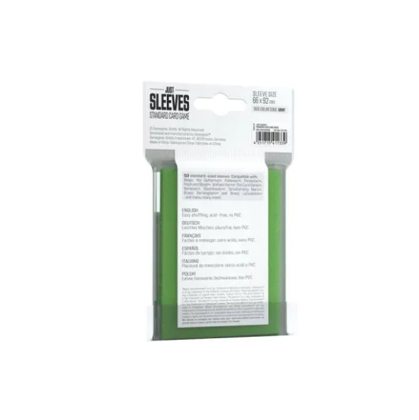 Just Sleeves – Standard Card Game Green 66mm x 92mm (50 Hüllen)