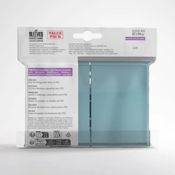 Just Sleeves - Standard European Value Pack (150)