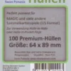 Kartenhüllen, 64mm x 89mm, 100 Stück, Premium