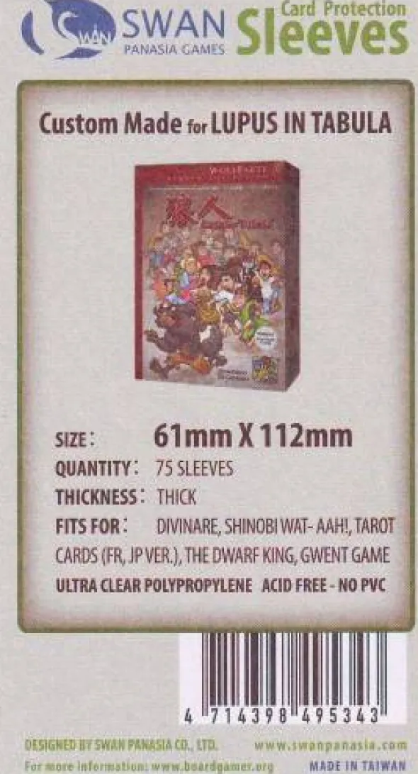 Kartenhüllen, 61mm x 112mm, 75 Stück, Premium