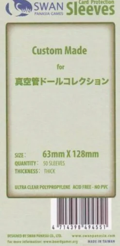 Kartenhüllen, 63mm x 128mm, 50 Stück, Premium