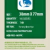 Kartenhüllen, 38mm x 77mm, 160 Stück, Standard