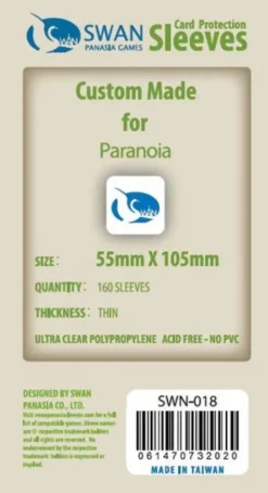 Kartenhüllen, 55mm x 105mm, 160 Stück, Standard
