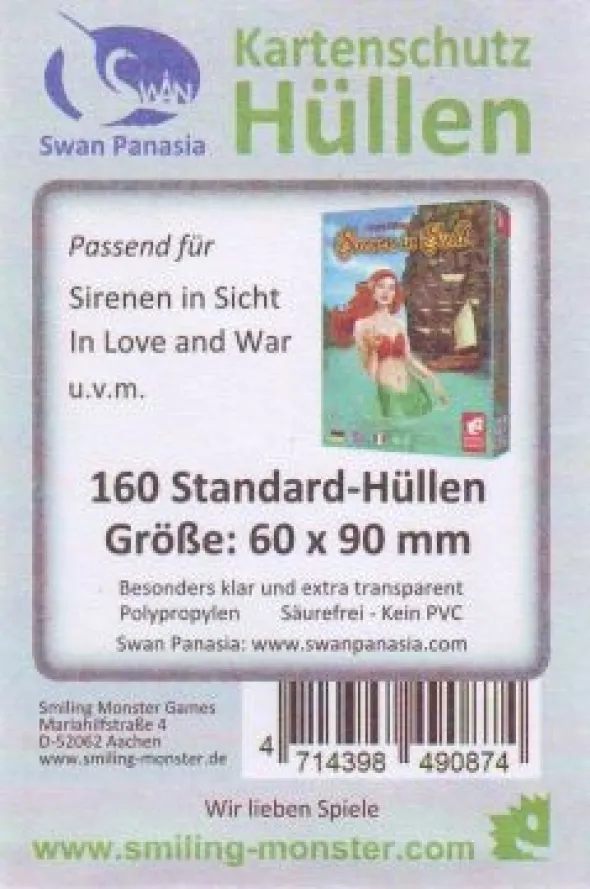 Kartenhüllen, 60mm x 90mm, 160 Stück, Standard